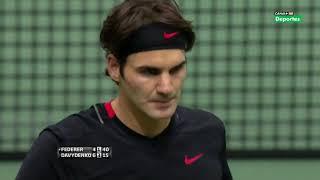 Rotterdam 2012 SF - R.Federer vs N.Davydenko Highlights