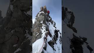 Sideways rappel #climbing #mountaineering