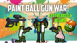 POOPY PLAY PAINTBALL WAR IN 17.0 NEW UPDATE | MELON PLAYGROUND