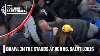 BRAWL IN THE STANDS  Game PAUSED at VCU Rams vs. St. Louis Bilikens | College Basketball on ESPN