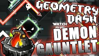 Geometry Dash DEMON GAUNTLET [Sidestep, Traction, Mechanical Showdown] (1/3)