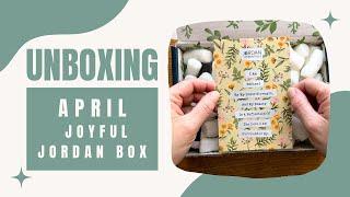 April Joyful Jordan box | Natural Skin-Care | Spring Refresh | Jordan Essentials