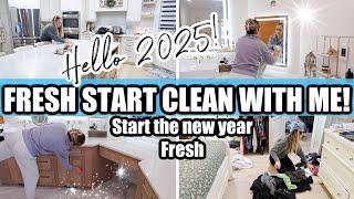 *NEW* 2025 FRESH START CLEAN WITH ME! | CLEANING MOTIVATION FOR THE NEW YEAR | HOMEMAKING 2025