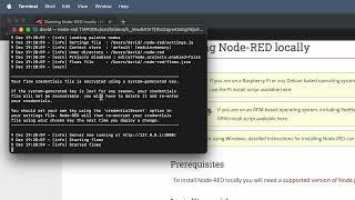 How to install node-RED on a Mac?