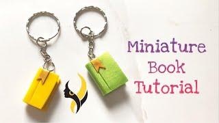 How to make Miniature Book|Polymer clay miniature book|Safus Creation|كتاب مصغر من طين البوليمر|ASMR