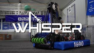 FRC team 1690 Orbit 2025 robot reveal - "WHISPER"
