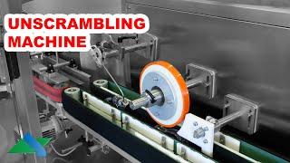 UNSCRAMBLING MACHINE for small glue bottles I ALBERTINA Machinery