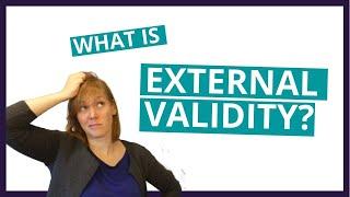 What is external validity? - mini epidemiology tutorial