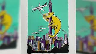 Artist Zhi Zulu's C'mon Chameleon | Silkscreen Series collaboration with David Krut Projects, 2021