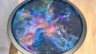 Amazing Epoxy Resin Nebula Table: Resin Art Tutorial