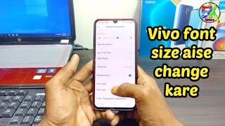 How to change vivo font size || Vivo font default size kese kare