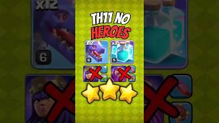 TH11 No Hero Attack Strategy! #clashofclans