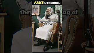 Fake STABBING?! 🩸 Islamophobes EXPOSED by Shaykh Uthman#shorts