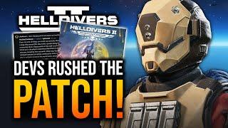 Helldivers 2 - Devs Admit Problems, New Patch & Reviews Sink Again!