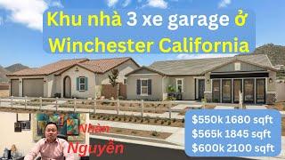 Khu Nhà Mới 3 xe garage ở Winchester California