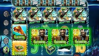 BIG BASS MISSION FISHIN BRAND NEW BASS 10X MULTIPLIER EPIC WIN 50 FREE SPINS 5 SCATTERS BONUS BUY