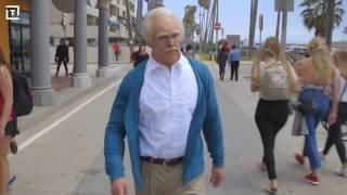 Дед пришел на Muscle Beach, чтобы показать на что он способен