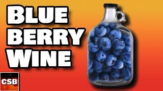 How to Make Homemade Blueberry Wine with WHOLE Fruit