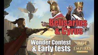 S4 Cyrus DOMINATION & Belisarius Early Tests - Wonder Contest Showcase | AoEM