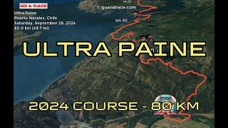 Ultra Paine (2024): fly over the 80 km course! Video of the race path.