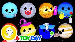 LEARN PLANETS  🪐 COMPILATION | Planet SIZES for BABY | Funny Planet comparison for kids | Planets