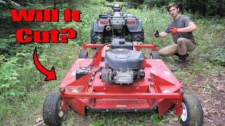 Cutting New ATV Trails On The 50 Acres (Swisher 52" Brush Mower)