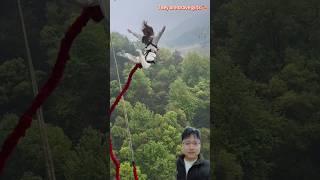 Bungee jumping|They are brave girls #bungeejumping #adventure #123go