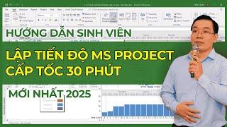 Hướng dẫn lập tiến độ Ms Project cấp tốc 30 phút| Th.S Mai Bá Nhẫn| DTC #project  #dtc