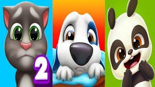 My Talking Tom 2 Vs My Talking Hank Island Vs My Talking Panda 2