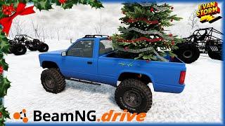 Beam NG Drive Christmas Challenge Find The Monster Jam Trucks A Christmas Tree VS BIG Boss Man