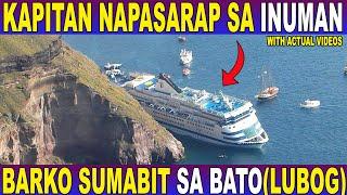 KAPITAN NAPASARAP sa INUMAN, BARKO SUMADSAD SA MALAKING BATO sa ILALIM ng DAGAT