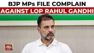 Sansad Row: BJP MPs File Complaint Against Leader Of Opposition Rahul Gandhi Citing Scuffle