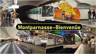 Metro Station Montparnasse–Bienvenüe - Paris  - Walkthrough 