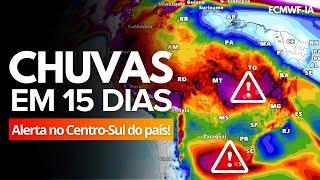 14/11/24  PREVISÃO DA SEGUNDA QUINZENA DE NOVEMBRO 2024: ALERTA PARA CENTRO-OESTE E SUDESTE