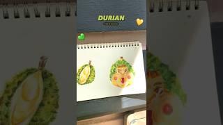 King of Fruits️‍ DURIAN‘s season has arrived!!!!   #durian#art#artwork#illustration