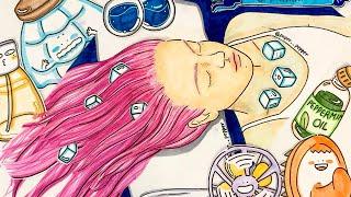 [paper ASMR] Scalp Cooling & Ice Therapy Massage for Relaxing Care  | paper pepper
