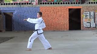 Saju jirugi | Four direction punch ( čelní pohled/front view )