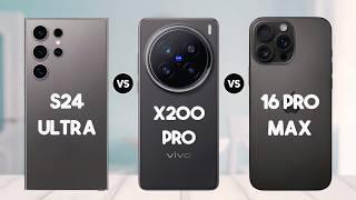 iPhone 16 Pro Max Vs Samsung Galaxy S24 Ultra Vs Vivo X200 Pro - Unpredictable Results!