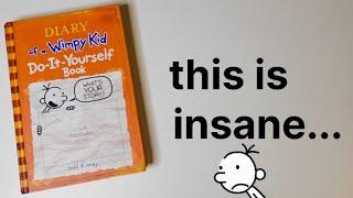 Reading Someone’s Old Diary of a Wimpy Kid Do It Yourself Book 5