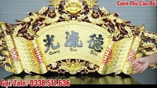 Cuốn Thư Câu Đối Sơn Son Thếp Vàng | Xưởng Gỗ Phú Xuyên