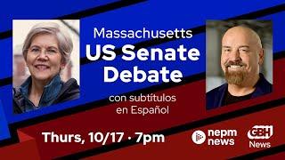 Massachusetts U.S. Senate Debate 2024: Senator Elizabeth Warren and John Deaton