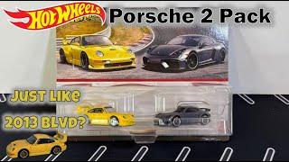 Hot Wheels Porsche 2 Pack - Is it the same as the 2013 Boulevard?? #fyp #unboxing #hotwheels