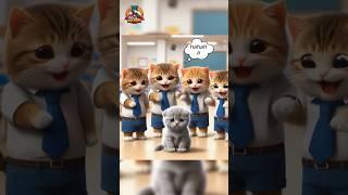 Cat Bullied at school  Kitten's Dad take revenge meow #cat #cutecat #kitten #catstory #catrescue