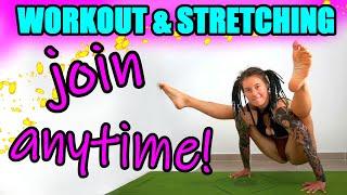 WORKOUT & STRETCHING SESSION: Cardioparty | Flexibility & Mobility | Yoga