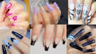 Top 6 nail art design at home / top nailart design for beginners/ how to do beautiful nails at home