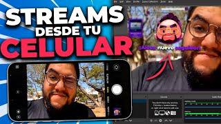 ¡Haz stream DONDE SEA con tu celular! (Cómo usar tu celular como webcam en OBS) Duodedos