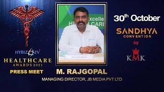 Rajgopal Madishetty Managing Director Hybiz.tv || Hybiz.Tv Healthcare Awards 2021 || Hybiz tv