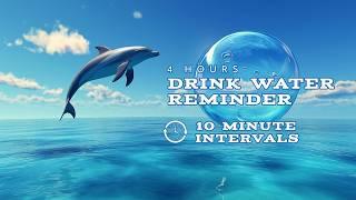 Drink Water Reminder every 10 minutes (4 HOURS) ~ Screensaver