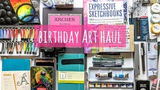 Big Birthday Art Materials Haul! QOR & Rosa Gallery Watercolour Paints, Cult Pens, Amazon, Jackson's