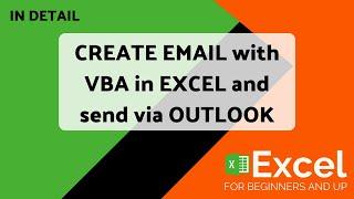 How to create VBA code in Excel to send Emails through Outlook automatically | VBA